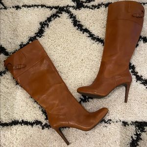 Lauren Ralph Lauren Leather Boots in Tan Color (size: 8) (condition: like new!)